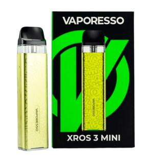 Imágenes de nuevo dispositivo de vapeo recargable Vaporesso Xros 3 Mini Lemon Yellow con envío en 24 horas