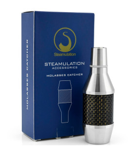 Imágenes y fotografías del recolector de melazas para cachimbas Steamulation en color Dorado y Negro 18/8