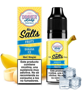Imágenes de Sales de Nicotina Dinner Lady Salts Banana Ice nuevos sabores para Vapers