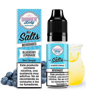 Imágenes de sales de nicotina para vapear Dinner Lady Salts Blueberry Lemonade 10mg para Pods y Vapeadores