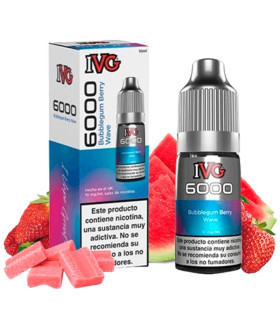 Imágenes de sales de nicotina IVG 6000 BubbleGum Berry 10mg