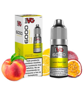 Imágenes de sales de nicotina para vapear IVG Salts Lemon Peach Crush 10mg