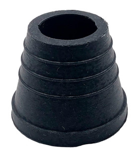 Imágenes de junta de goma para cazoletas de cachimbas con diseño estriado en color NEGRO Cold Smoke
