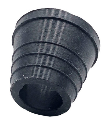Imágenes de junta de goma para cazoletas de cachimbas con diseño estriado en color NEGRO Cold Smoke