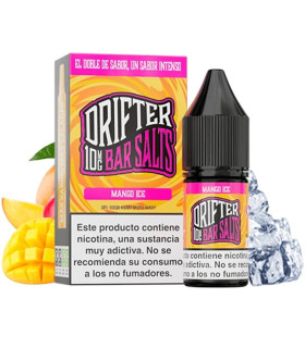 Imágenes de sales de nicotina para vapear Drifter Bar Salts Mango Ice 10mg 10ml