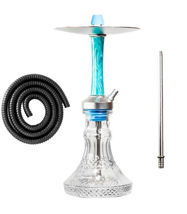 Imágenes de cachimba Medusa Shisha Moon Turquesa White