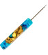 Imágenes de punzón para cachimbas Chameleon Hookah en color Azul y Dorado fabricado en RESINA y ACERO
