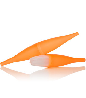 Imágenes de boquilla Ice Bazooka Naranja para cachimbas modelo 3.0 con petaca de gel.