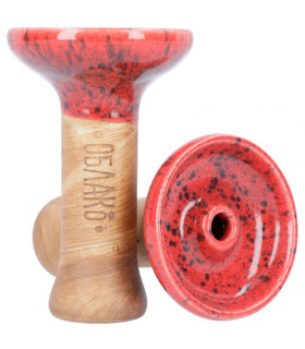 Imágenes de cazoleta para cachimbas Oblako Phunnel Red Wood 27 en color ROJO