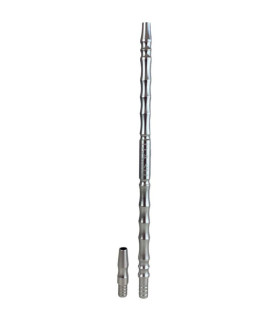 Imágenes de conector y boquilla de aluminio para cachimbas DASHISHAS LIGHTNING PLATEADO