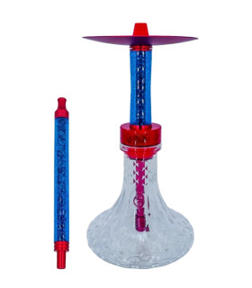 Imágenes de cachimba Urban Style Chameleon Hookah Roja y Azul