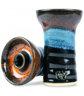 Imágenes de cazoleta para cachimbas Alpaca en color Negra, Turquesa y Naranja modelo SURI