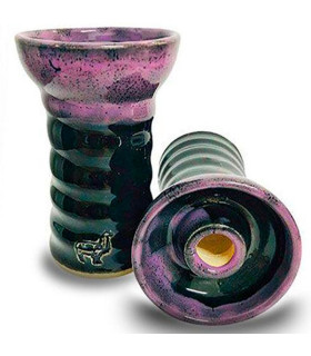 Imágenes de cazoleta Alpaca Bowl para cachimbas de color NEGRA Y MORADA
