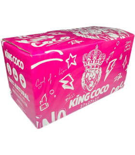 Imágenes de nuevo carbón para cachimbas King Coco 27mm caja Rosa