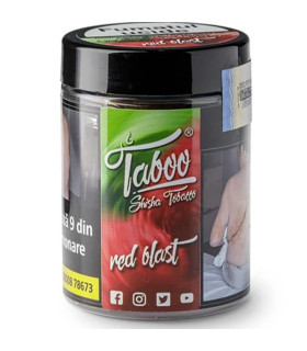 Imágenes de Taboo Zero Red Blast para cachimbas sabor Frambuesa con Menta