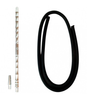 Imágenes de Manguera para cachimbas K-Lada Helix Silver o Plateada