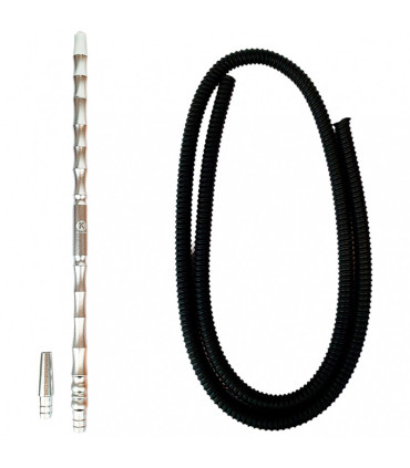 Imágenes de Manguera para cachimbas K-Lada Helix Silver o Plateada