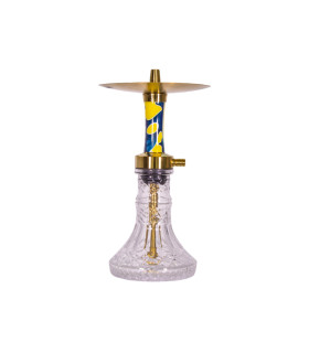 Imagen de la cachimba Helium Moebius Gold Edition · Blue/Yellow