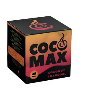 Imagen de los carbones naturales fabricados con cascara de coco: Coco Max 26mm · 1kg