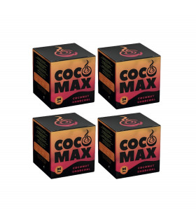 Imagen del pack ahorro de 4kg del carbón natural Coco Max 26mm