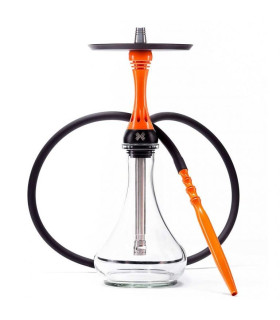 Alpha Hookah Model X  Orange Fluor