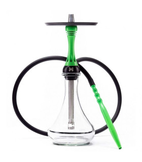Alpha Hookah Model X Green Fluor