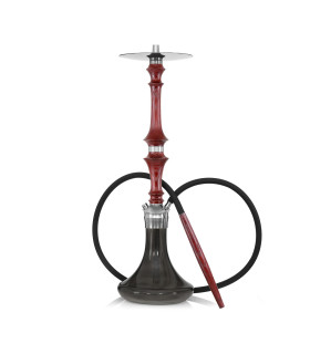 Hardwood Hookah Supreme Burgundy Black