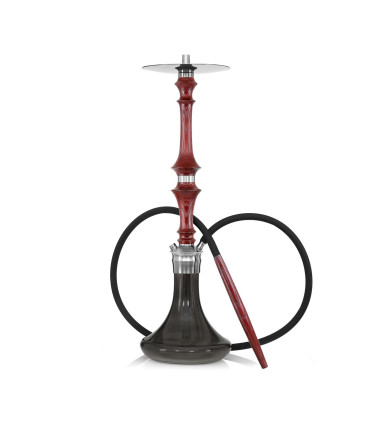 Hardwood Hookah Supreme Burgundy Black