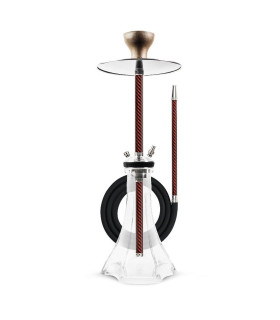 RF Handmade Carbon Hookah Red