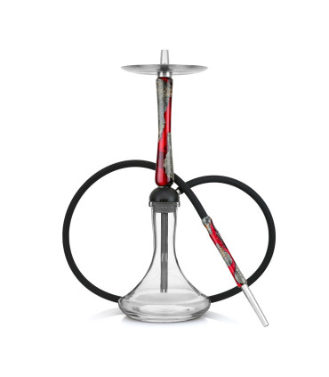 Maverick Hookah Amber Red Black