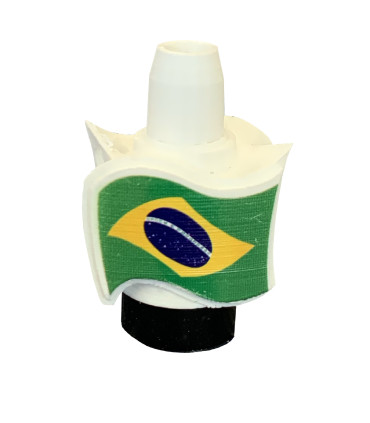 Boquilla 3D Bandera Brasil