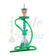 Imágenes de shisha AMY Deluxe en color verde con manguera de silicona completa de regalo