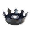 PLATO DE CORONA HOOKAH MASTER NEGRO