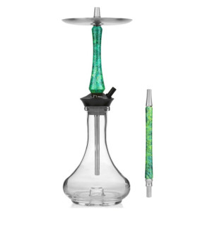 Union Hookah Sleek Stabilized Wood Green