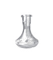 Base Mr Shisha Tradicional De Cristal (Transparente Estriada)