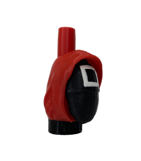 Boquilla 3D Juego del calamar máscara roja