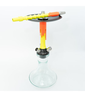 Cachimba Mamay Customs Flow Naranja/Amarillo – Shisha Compacta de Acero