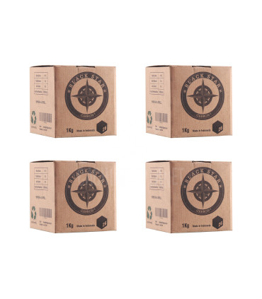 Carbones naturales Black Star (26mm) - 4kg