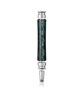Cachimba Steamulation Shisha X-Blow Off Set Epoxy Dark Green Marble