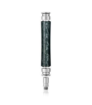 Cachimba Steamulation Shisha X-Blow Off Set Epoxy Dark Green Marble