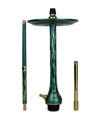 Cachimba Blade Hookah One M Green Gold