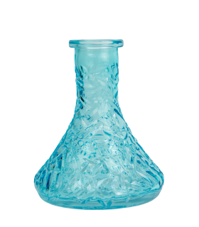 Base cachimba Mini Azul Celeste Tallada