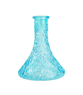 Base cachimba Azul Celeste Tallada