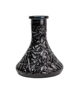 Base cachimba Mini Negra Tallada