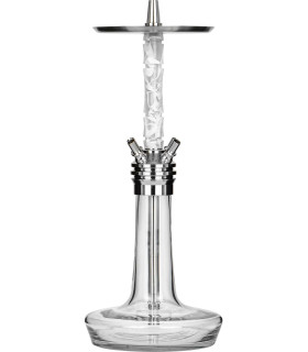 Cachimba Moze Shisha Squad Silver Wavy Frosted