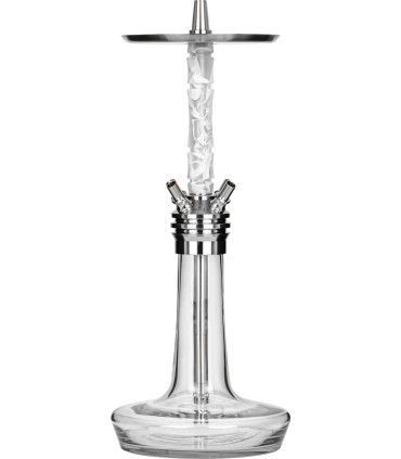 Cachimba Moze Shisha Squad Silver Wavy Frosted