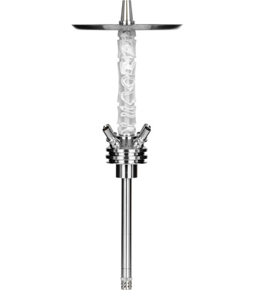 Cachimba Moze Shisha Squad Silver Wavy Frosted