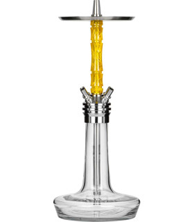 Cachimba Moze Shisha Squad Silver Wavy Yellow