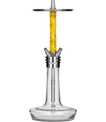 Cachimba Moze Shisha Squad Silver Wavy Yellow