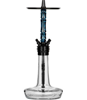 Cachimba Moze Shisha Varity Squad Black Wavy Blue